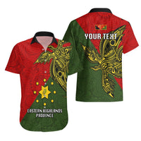 Custom Papua New Guinea Eastern Highlands Province Hawaiian Shirt PNG Birds Of Paradise Polynesian Arty Style LT03 - Polynesian Pride