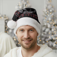 New Zealand Christmas Santa Hat Meri Kirihimete Silver Fern Knit Style Red Color - Polynesian Pride