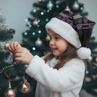 New Zealand Christmas Santa Hat Meri Kirihimete Silver Fern Knit Style Purple Color LT03 - Polynesian Pride