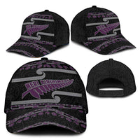 New Zealand Christmas Classic Cap Meri Kirihimete Silver Fern Knit Style Purple Color LT03 - Polynesian Pride