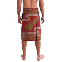 New Zealand Christmas Lavalava Meri Kirihimete Silver Fern Knit Style Green Color LT03 - Polynesian Pride