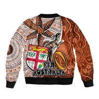 fiji-australia-rugby-sleeve-zip-bomber-jacket-kangaroo-and-palm-tree-orange-tapa-pattern-mix-aboriginal