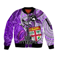 fiji-australia-rugby-sleeve-zip-bomber-jacket-kangaroo-and-palm-tree-purple-tapa-pattern-mix-aboriginal