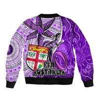 fiji-australia-rugby-sleeve-zip-bomber-jacket-kangaroo-and-palm-tree-purple-tapa-pattern-mix-aboriginal