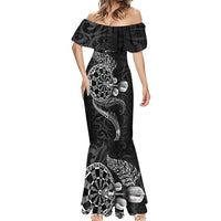 Personalised New Zealand Aotearoa Darts Masters Mermaid Dress Tribal Silver Fern and Ta Moko Dartboard LT03 - Polynesian Pride