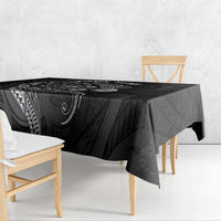 Personalised New Zealand Aotearoa Darts Masters Tablecloth Tribal Silver Fern and Ta Moko Dartboard - Polynesian Pride