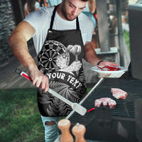 Personalised New Zealand Aotearoa Darts Masters Apron Silver Fern and Maori Spirit - Polynesian Pride