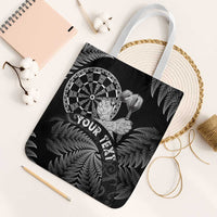 Personalised New Zealand Aotearoa Darts Masters Tote Bag Silver Fern and Maori Spirit - Polynesian Pride