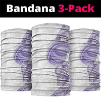 Traditional Polynesian Art Tattoos Neck Gaiter Purple Color LT03 package One Size: 25*50cm Purple - Polynesian Pride