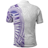 Traditional Polynesian Art Tattoos Polo Shirt Purple Color - Polynesian Pride