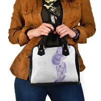 Traditional Polynesian Art Tattoos Shoulder Handbag Purple Color LT03 - Polynesian Pride