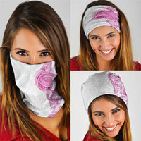 Traditional Polynesian Art Tattoos Neck Gaiter Pink Color LT03 - Polynesian Pride