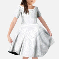 Lotu Tamaiti Kid Short Sleeve Dress Traditional Samoan Art Tattoos - Polynesian Pride