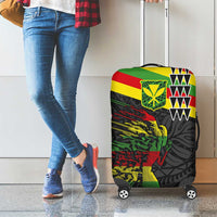 Kanaka Maoli Running Luggage Cover Kakau Pattern with Kanaka Maoli Flag Color LT03 - Polynesian Pride