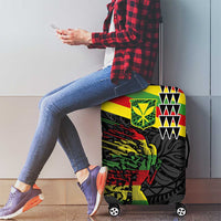 Kanaka Maoli Running Luggage Cover Kakau Pattern with Kanaka Maoli Flag Color LT03 - Polynesian Pride
