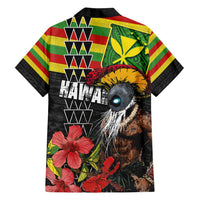 Kanaka Maoli Ikaika Warrior Family Matching Off Shoulder Maxi Dress and Hawaiian Shirt Hibiscus Kakau Art and Tapa Tribal Pattern LT03 - Polynesian Pride