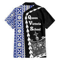 Fiji Queen Victoria School Family Matching Tank Maxi Dress and Hawaiian Shirt Tapa and Polynesian Tribal Pattern Half Style LT03 - Polynesian Pride