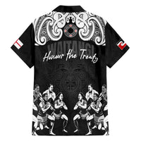 Aotearoa Waitangi Day - Toitu Te Tiriti Family Matching Off The Shoulder Long Sleeve Dress and Hawaiian Shirt New Zealand Honour the Treaty LT03 - Polynesian Pride