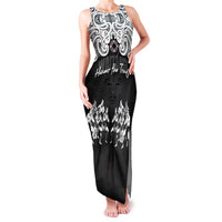 Aotearoa Waitangi Day - Toitu Te Tiriti Family Matching Tank Maxi Dress and Hawaiian Shirt New Zealand Honour the Treaty LT03 Mom's Dress Black - Polynesian Pride