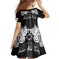 Aotearoa Waitangi Day - Toitu Te Tiriti Kid Short Sleeve Dress New Zealand Honour the Treaty LT03 - Polynesian Pride