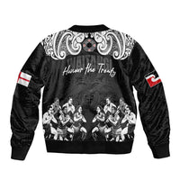 Aotearoa Waitangi Day - Toitu Te Tiriti Sleeve Zip Bomber Jacket New Zealand Honour the Treaty