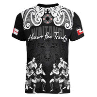 Aotearoa Waitangi Day - Toitu Te Tiriti Women V-Neck T-Shirt New Zealand Honour the Treaty