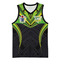 Custom Cook Islands Rugby Basketball Jersey Tatau Art Sport Style Black Color