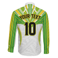 Custom Cook Islands Rugby Family Matching Summer Maxi Dress and Hawaiian Shirt Tatau Art Sport Style White Color LT03 - Polynesian Pride