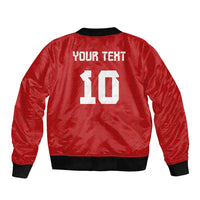 Custom Tonga Rugby Bomber Jacket Ngatu Motifs and Pacific Patterns