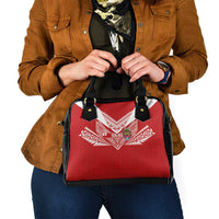 Tonga Rugby Shoulder Handbag Ngatu Motifs and Pacific Patterns