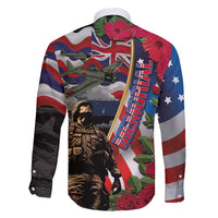 Hawaii and United States Memorial Day Family Matching Summer Maxi Dress and Hawaiian Shirt Honor and Remember The Fallen LT03 - Polynesian Pride