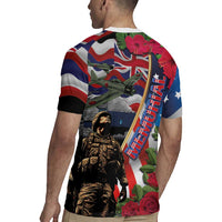 Hawaii and United States Memorial Day Rugby Jersey Honor and Remember The Fallen LT03 - Polynesian Pride