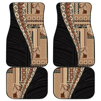 Samoa Siapo Motif Half Style Car Mats Brown Version