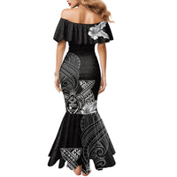 Guam Latte Stone Chamorro Culture Mermaid Dress Tapa Pattern LT03 - Polynesian Pride
