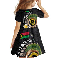 Vanuatu Independence Day Family Matching Mermaid Dress and Hawaiian Shirt Melanesian Tribal Pig Tusk with Tropical Plants LT03 - Polynesian Pride