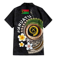 Vanuatu Independence Day Family Matching Mermaid Dress and Hawaiian Shirt Melanesian Tribal Pig Tusk with Tropical Plants LT03 - Polynesian Pride