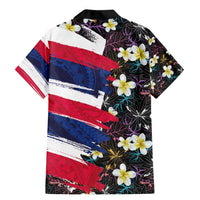 Hawaiian Flag Day Family Matching Mermaid Dress and Hawaiian Shirt Tropical Flowers and Leaves LT03 - Polynesian Pride