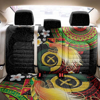 Vanuatu and Papua New Guinea Together Back Car Seat Cover Bird-of-paradise and Pig Tusk Melanesian Pattern LT03 - Polynesian Pride