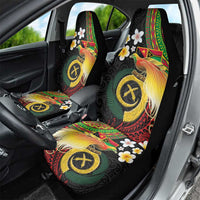 Vanuatu and Papua New Guinea Together Car Seat Cover Bird-of-paradise and Pig Tusk Melanesian Pattern LT03 - Polynesian Pride