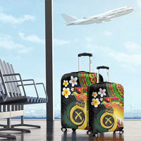 Vanuatu and Papua New Guinea Together Luggage Cover Bird-of-paradise and Pig Tusk Melanesian Pattern LT03 - Polynesian Pride