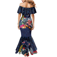 Australia and New Zealand Mermaid Dress Merry Christmas-Tuatara and Koala with Plants Xmas Style LT03 - Polynesian Pride
