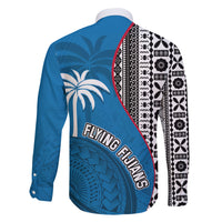 Fiji Rugby Family Matching Short Sleeve Bodycon Dress and Hawaiian Shirt Coat of Arms Palm Tree Mix Polynesia Tapa Pattern LT03 - Polynesian Pride