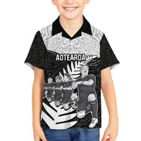 New Zealand World Cup 2023 Hawaiian Shirt Aotearoa Haka Rugby with Silver Fern Maori Ethnic Pattern LT03 - Polynesian Pride
