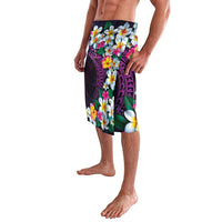 Hawaiian Plumeria-Polynesian Art Tattoo Mauve Color Lavalava LT03 - Polynesian Pride