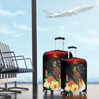 Papua New Guinea Independence Day Luggage Cover PNG Flag and Bird-of-Paradise LT03 - Polynesian Pride