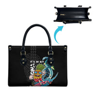 Hawaii Pineapple Surfing Leather Bag It's in My DNA - Kakau and Polynesian Pattern LT03 - Polynesian Pride