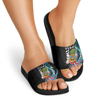 Hawaii Pineapple Surfing Slide Sandals It's in My DNA - Kakau and Polynesian Pattern LT03 - Polynesian Pride