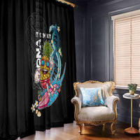 Hawaii Pineapple Surfing Window Curtain It's in My DNA - Kakau and Polynesian Pattern LT03 - Polynesian Pride