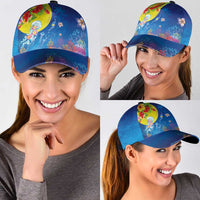 Palau Classic Cap Jellyfish with Coral Reefs Ocean Vibe and Tapa Pattern LT03 - Polynesian Pride