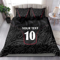 Custom New Zealand Rugby Bedding Set Maori All Black Championship 2024 and Silver Fern LT03 - Polynesian Pride